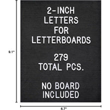 Load image into Gallery viewer, Letter Board Plastic Letters Set 2 Inch, 24G-164MISC001