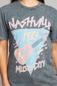 Lotus Fashion Collection Nashville Music City Graphic Top