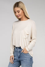 Load image into Gallery viewer, ZENANA Washed Ribbed Dolman Sleeve Round Neck Top