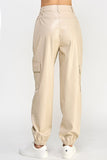 Sweet Generis RELAXED VEGAN LEATHER CARGO PANTS