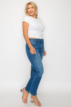 Load image into Gallery viewer, bytos Full Size Cat&#39;s Whiskers Mid Rise Ankle Jeans