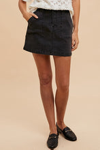 Load image into Gallery viewer, Annie Wear Cargo Denim Mini Skirt