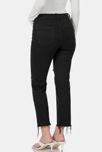 Load image into Gallery viewer, Zenana Distressed Raw Hem Cropped Jeans