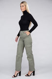 Ambiance Apparel Everyday Wear Elastic-Waist Cargo Pants