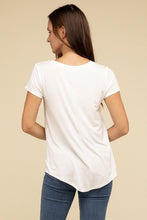 Load image into Gallery viewer, ZENANA Round Hem Rayon Short Sleeve Top