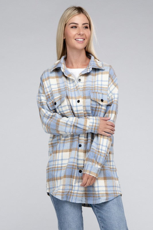 Nuvi Apparel Plaid Shacket