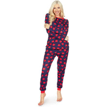 Load image into Gallery viewer, Tipsy Elves long sleeve heart pajamas set, Small, 2M-182Set001