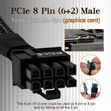 Load image into Gallery viewer, (2-Pack) 8 Pin PCIe Cable for Seasonic PSUs, 24F-164E001