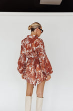 Load image into Gallery viewer, One and Only Collective Inc Leaves Print Puff Sleeved Romper