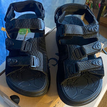 Load image into Gallery viewer, Black Adjustable Strap Sandals sz 9, SL2-129s007
