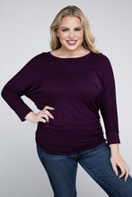 Load image into Gallery viewer, ZENANA Plus Luxe Rayon Boat Neck 3/4 Sleeve Top