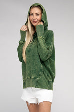 Load image into Gallery viewer, ZENANA French Terry Acid Wash Kangaroo Pocket Hoodie