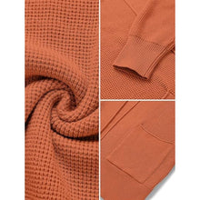 Load image into Gallery viewer, Lightweight Open Front Waffle Knit Sweaters with Pockets, SIZE SMALL, 1C-136T006