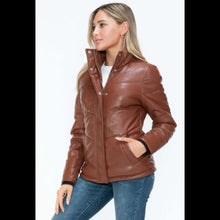 Load image into Gallery viewer, Snobbish Pocketed Zip Up Turtleneck Puffer Jacket, Medium, CL-T057