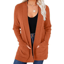 Load image into Gallery viewer, Lightweight Open Front Waffle Knit Sweaters with Pockets, SIZE SMALL, 1C-136T006