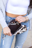 Aili's Corner Cow Print Oversized Clutch