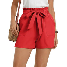Load image into Gallery viewer, Bowknot Tie Waist Summer Casual Shorts, Medium,22J-197B006
