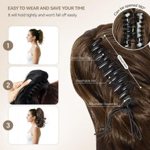 Load image into Gallery viewer, 14 Inch Curly Ponytail Extension, Wavy Pony Tail, 18C-198H004