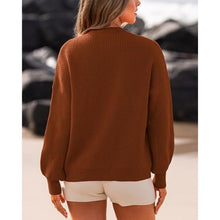 Load image into Gallery viewer, Long Sleeve Sweater Crew Neck Oversized Ribbed Sweater, L, 1N-1314T005 133