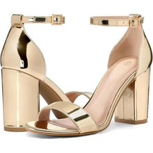 Load image into Gallery viewer, Chunky Block Heels Open Toe 3.5 Inch Heel Sandals, SIZE 10, SL3-167S005