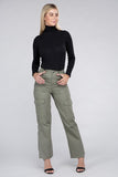 Ambiance Apparel Everyday Wear Elastic-Waist Cargo Pants