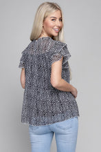 Load image into Gallery viewer, Nuvi Apparel Tiered chiffon blouse