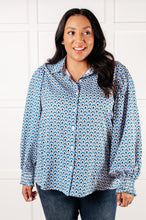 Load image into Gallery viewer, ONE ELEVEN NORTH Skies Above Patterned Button Up Shirt
