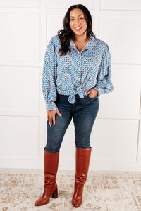 ONE ELEVEN NORTH Skies Above Patterned Button Up Shirt