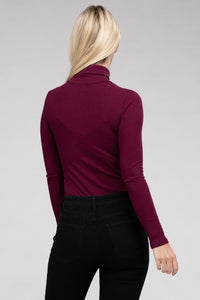 Ambiance Apparel Long-Sleeve Turtleneck Bodysuit