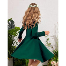 Load image into Gallery viewer, Girls Long Sleeve Stretchy Dress, Size 14Y, 14G-194Girls001