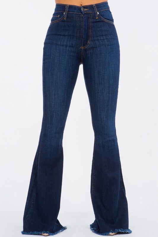 GJG Denim Bell Bottom Jean in Dark Denim -32