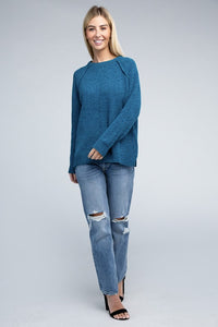 ZENANA Raglan Chenille Sweater