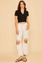 Load image into Gallery viewer, Annie Wear Distressed Raw Hem Jeans