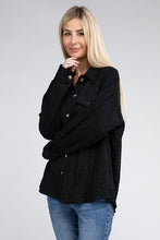 Load image into Gallery viewer, Nuvi Apparel Button Front Knit Shacket