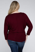 Load image into Gallery viewer, ZENANA Plus Luxe Rayon Boat Neck 3/4 Sleeve Top