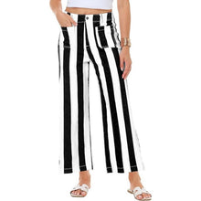 Load image into Gallery viewer, Casual Black Stripes Barrel Jeans Straight Leg, , Medium, 22K-197B004
