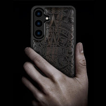 Load image into Gallery viewer, Galaxy S24 Case Natural Wood Black Soft TPU Protective Cover, 20L-176PH003
