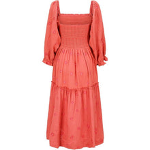 Load image into Gallery viewer, Long Sleeve Square Neck Embroidered Maxi Dress, SMALL, 15D161D006