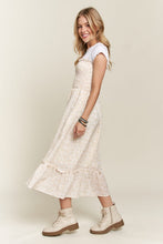 Load image into Gallery viewer, ADORA Smocked Floral Ruffled Hem Cami Dress