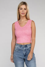 Load image into Gallery viewer, ZENANA Ribbed Scoop Neck Cropped Sleeveless Top