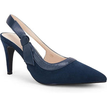 Load image into Gallery viewer, Pointed Toe High Heels Slingback Bowknot Formal Pumps, Size 11, 19CC-194S002