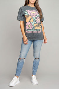 Lotus Fashion Collection Wild Love Where The Flowers Bloom Graphic Top