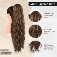 Load image into Gallery viewer, 26 Inch Drawstring Ponytail Hair Extension, 18D-201H005