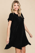 Load image into Gallery viewer, Culture Code Full Size Notched Short Sleeve Dress