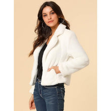 Load image into Gallery viewer, Cropped Faux Fur Jacket, Small, 22E-196T006