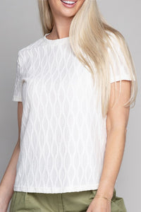 Nuvi Apparel Textured round neck top