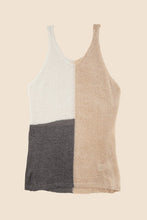 Load image into Gallery viewer, Nuvi Apparel Color blocked cami top