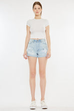 Load image into Gallery viewer, Kancan High Rise Repaired Mom Denim Shorts