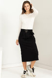 HYFVE PROFESSIONAL POISE  BUCKLED BELT CARGO SKIRT