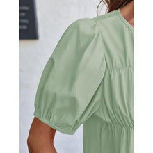 Load image into Gallery viewer, Puff Sleeve Peplum Babydoll Top, XXL, 4C-144T011